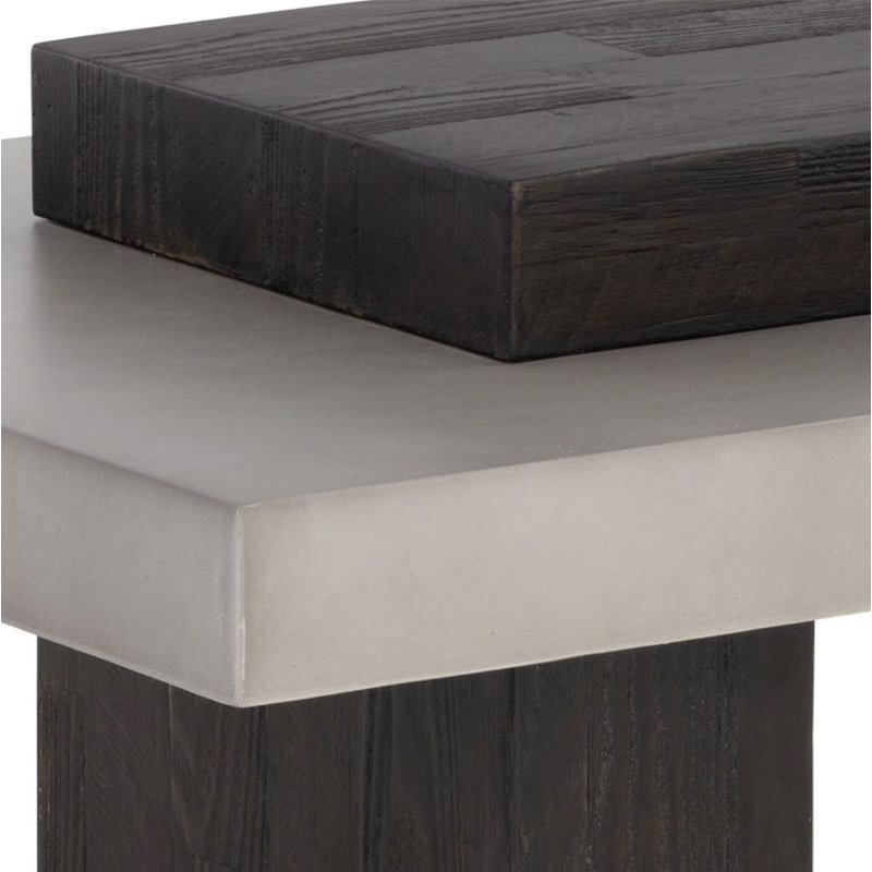 TABLE BASSE Fitzgerald - brun foncé - brun