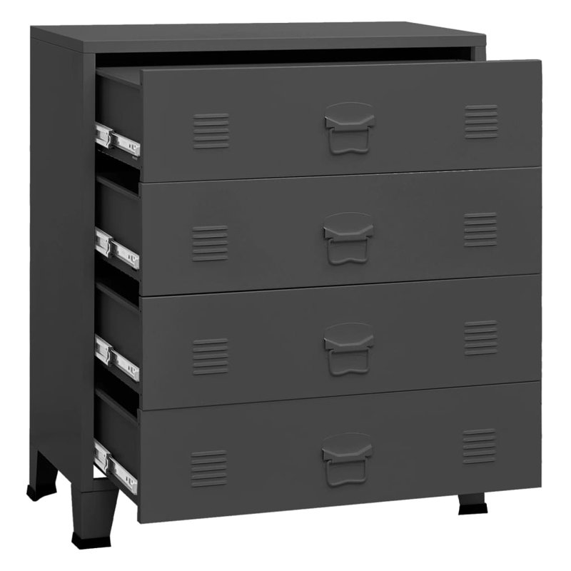 Dowlin Steel 78cm W 4 - Drawer Chest of Drawers