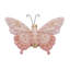 Papillon gravé floral