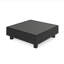 Ensemble modulaire de patio 5 pièces en aluminium gris avec chaises modulaires et table basse