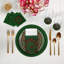 Christmas Berries Vegan Leather Round Pebble Placemat-535729859