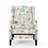 Modern Fabric Wingback Armchair