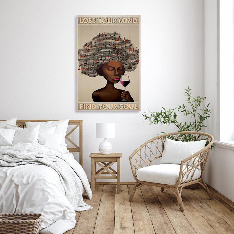 "Guztavo Music Notes Lose Your Mind", impression sur toile, H 36 po x l 24 po x P 1,25 po