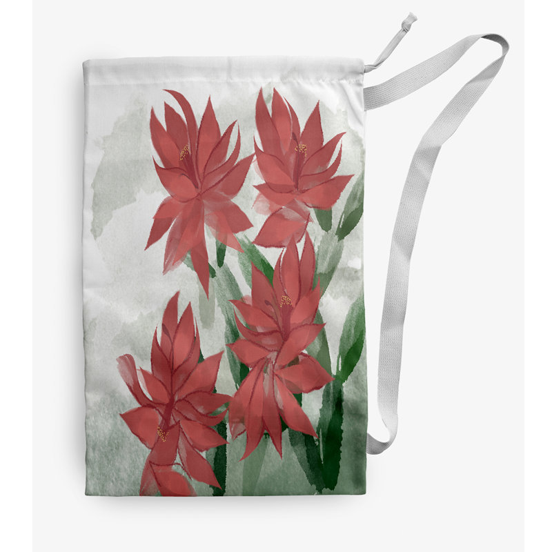 Sac à linge Christmas Cactus, Orange, Petit (H 29 po x l 18 po)