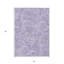 Tapis lavable à motif cachemire lavande mauve et ivoire 5 pi x 8 pi