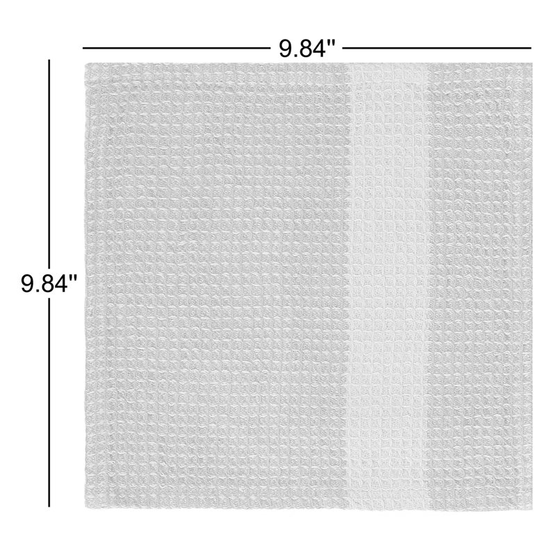Gano Organic Cotton 2 Piece Dish Towel Set, Steel Gray/Tan