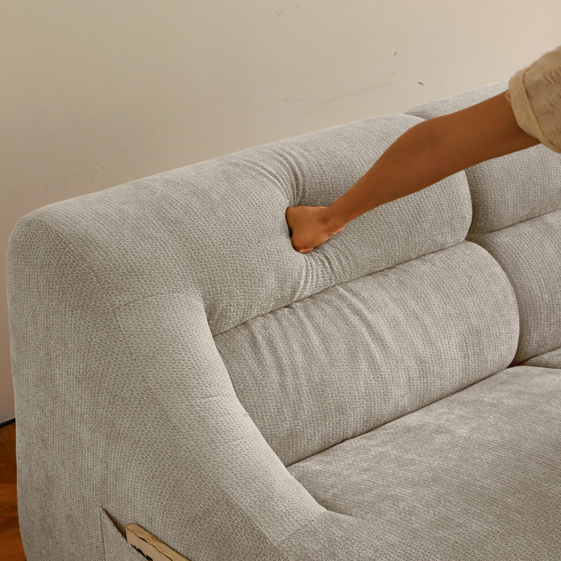 Canapé 63 po en mousse viscoélastique, Beige
