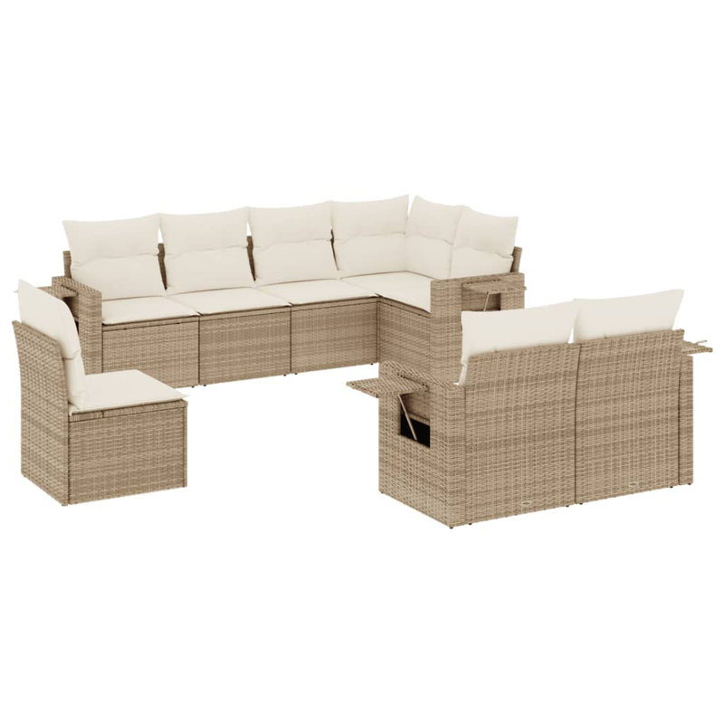  Ensemble de canapé de jardin extérieur