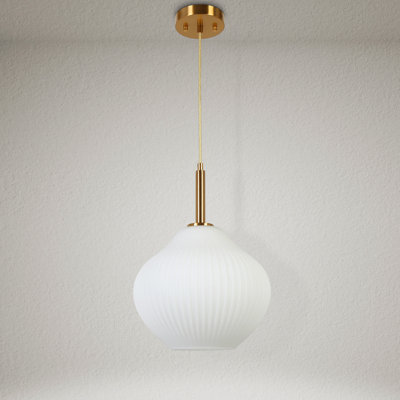 Jonny 1-Light Glass Pendant Light