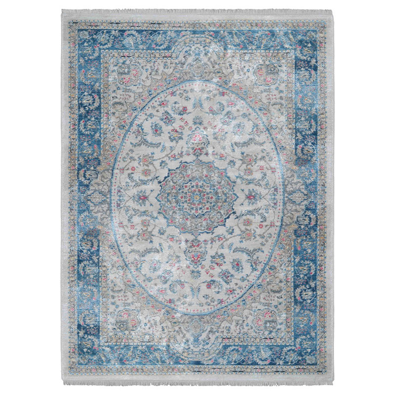 Beybut Washable Machine Made Area Rug, Large Soft Rugs for Living Room Oriental Multicolor Carpet Area Rugs for Bedroom Dining Room Non-Slip Stain Resistant