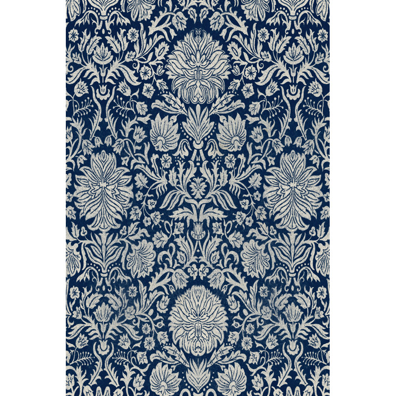 Baroque Tapestry In Navy II by Vision Studio - Wrapped Canvas Print, 46cm H x 30cm W