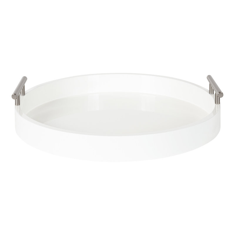 Plateau Norvan, Diamètre de 15,5 po, Blanc/argenté
