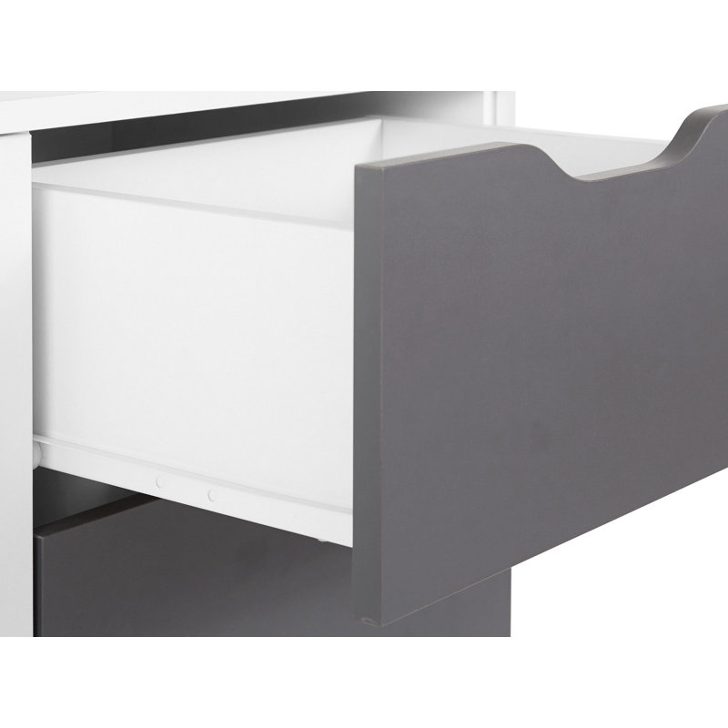 Wagner 173cm Sideboard, Grey/White