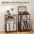 3-Tier Vinyl Record Player Stand With Album Storage, Sturdy End Table For Living Room Or Bedroom, Holds Up To 120 Records, Durable Steel Frame-2048711173