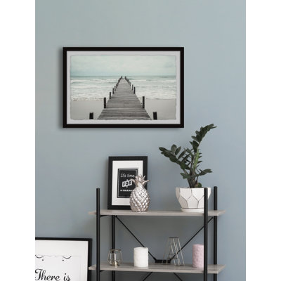 «Life Is a Bridge», art graphique encadré