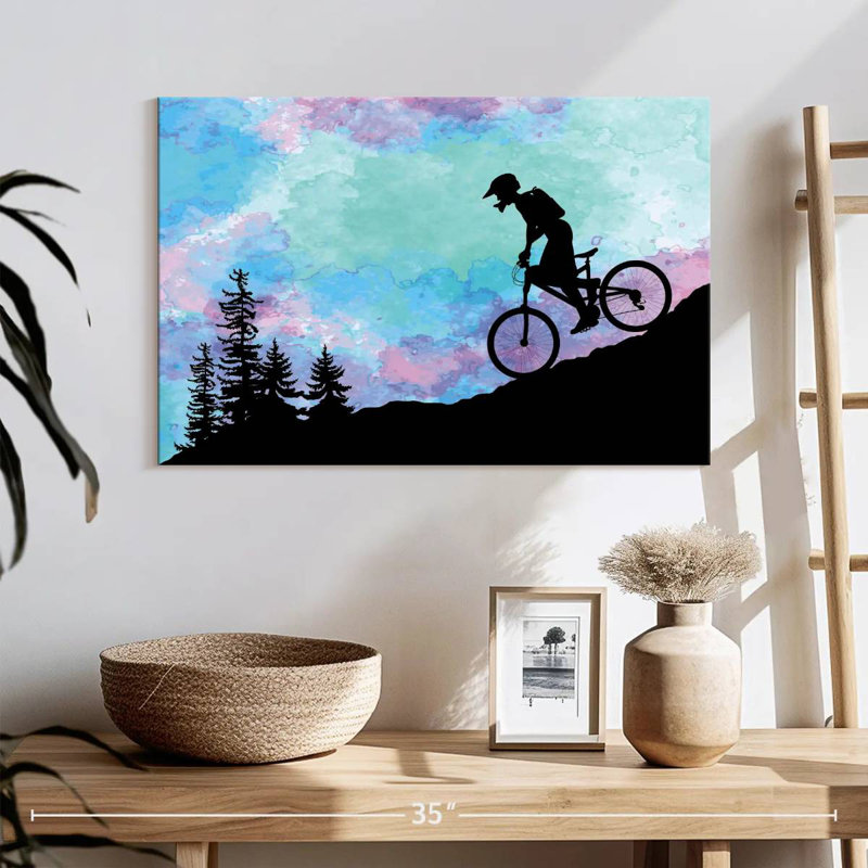 Mountain Biking, 16" H x 24" W