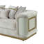Ensemble de salon 3 pièces Dunning Crème-450793118