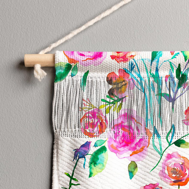 Suspension murale bouquet de roses féminines design Ninola, H 16 po x l 22 po x P 0,125 po