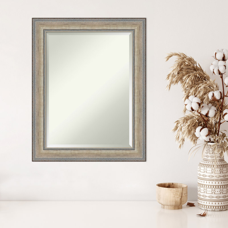 Carlianne Wall Mirror, Rectangulaire, Naturel, H 29,25 po x l 23,25 po