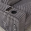 Canapé cylindrique en L 110 po Cylan-1887405047