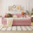 Teddy Fleece Upholstered Daybed With Light And Trundle (Daybed)-1152555485-1152555486