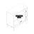 Glenford Mid Century 2 Door Accent Cabinet with Cutout Design