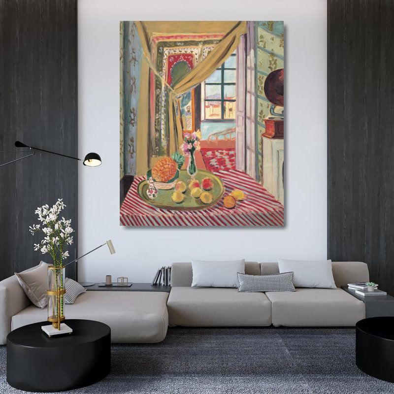 Interior with Phonograph, 45" H x 36" W
