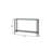 56" Black Mirrored Glass Console Table