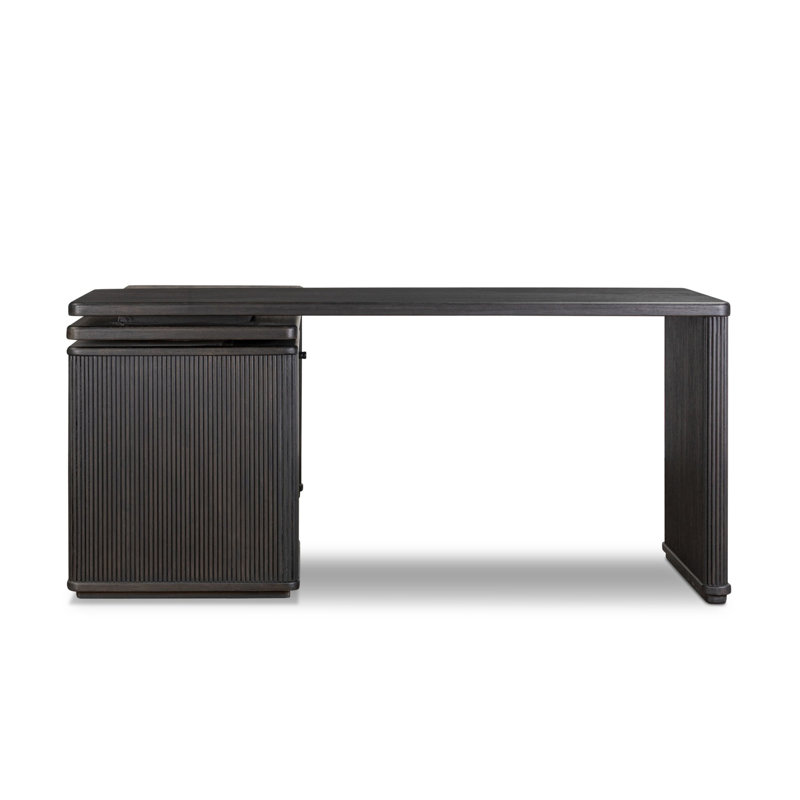 Weston Rotating Desk-Black Parawood