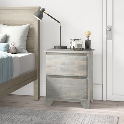Kathryn 2 Drawer Solid Wood Nightstand