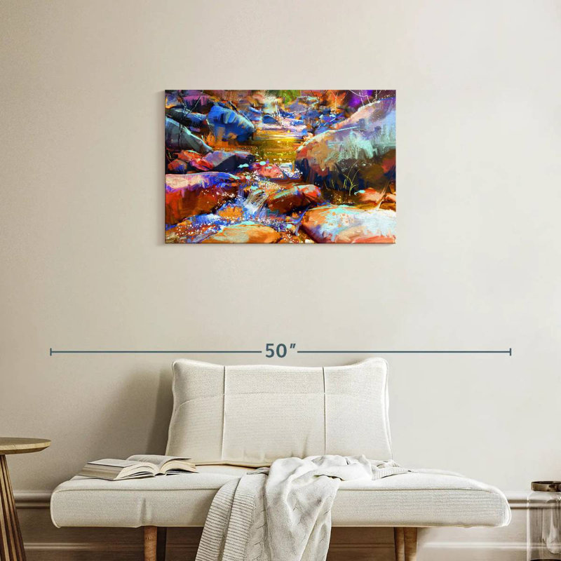 Avery Vibrant Wilderness Stream, 20" H x 30" W