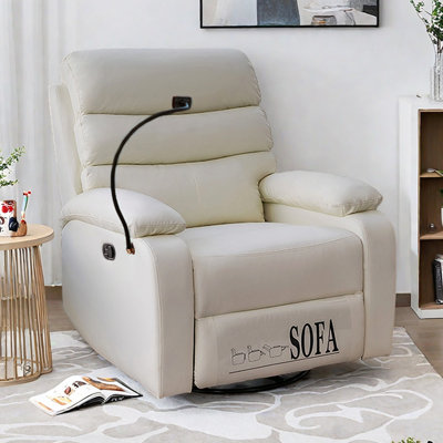 Fauteuil inclinable moderne en similicuir