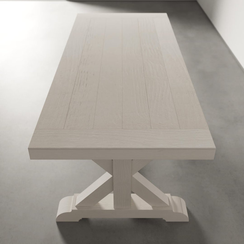Table de salle à manger Madera, Blanc pur, L 78 po x l 35 po