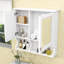 Armoire de salle de bain murale avec miroir et rangement réglable-469548996