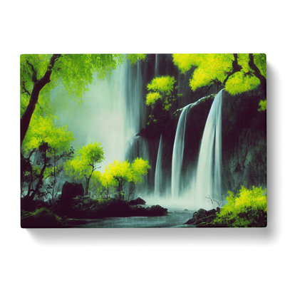 Joyous Waterfall - Wrapped Canvas Print