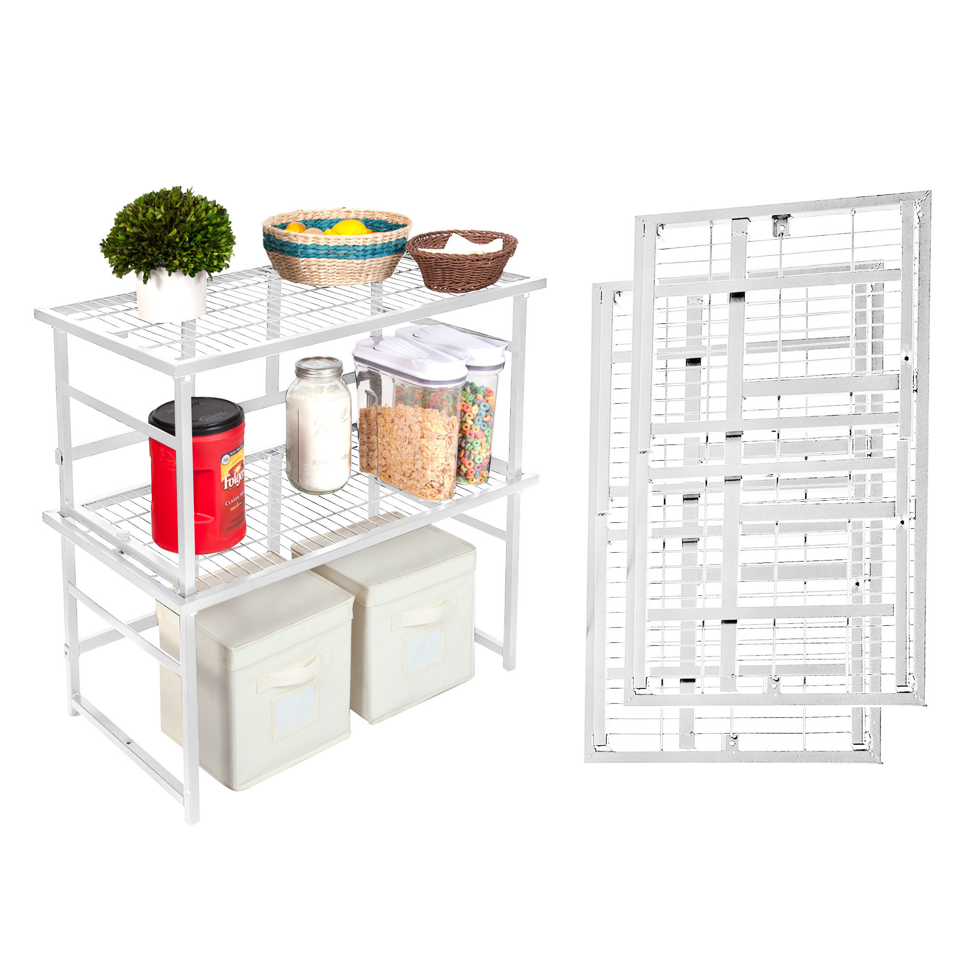 Rebrilliant R1 Stackable Rack 2-pack | Wayfair