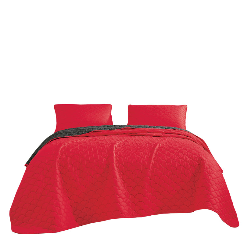 Couvre-lit 3 pièces Sesha Luxury, Couvre-lit de très grande taille et 2 taies déco