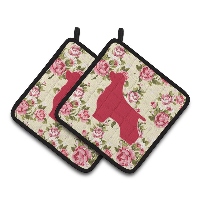 East Urban Home Floral Polyester Potholder