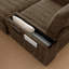 Chaise longue surdimensionnée, canapé-lit avec repose-pieds avec rangement et accoudoirs-706437329