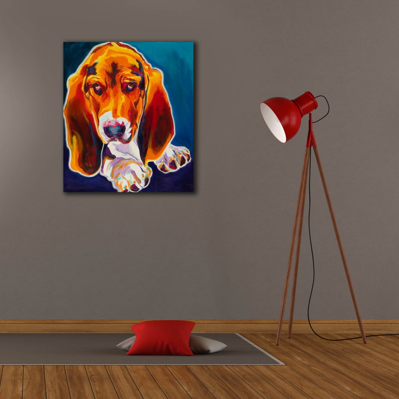 «Hound» par Dawg Painter, H 30 po x l 26 po x P 1,5 po