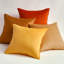 Ensemble de 4 coussins carrés en velours dégradé-124112916-124112917