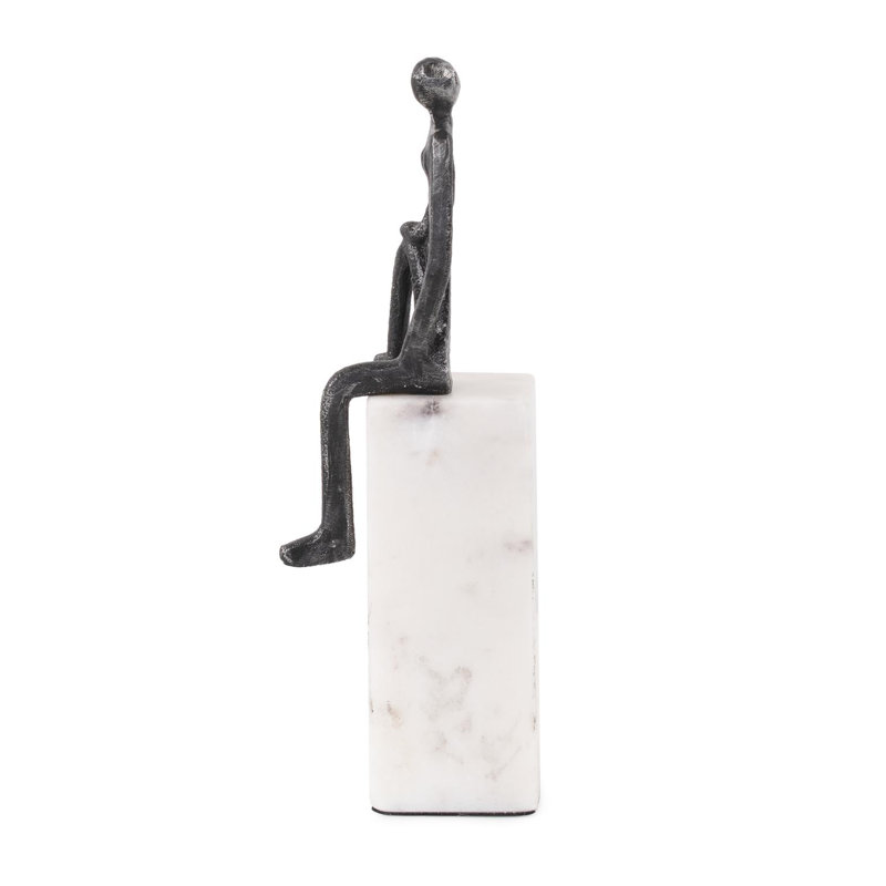 Proud Moment Sculpture on White Marble Base