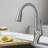 Merlin Stainless Steel Pull Down Single Handle Kitchen Faucet-73641022