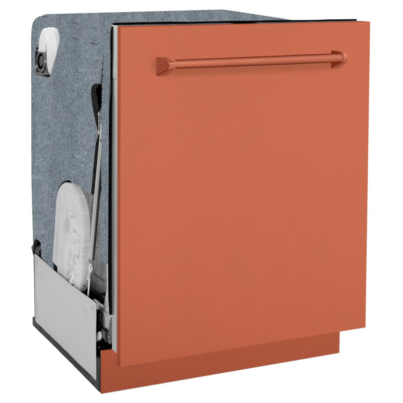 24" Monument Series 3rd Rack Top Touch Control Dishwasher with Stainless Steel Tub, Copper