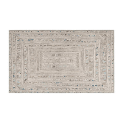 Machine Washable Beige Area Rug