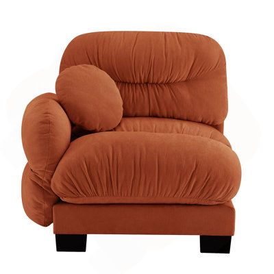Sofa LSF Chenille -Orange