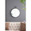 Miroir à cadre noir 24 po x 27 po - Accent moderne pour le salon, la chambre à coucher, le vestibule, le vestibule, qui réfléchit pour agrandir le mur de l'espace de la pièce avec une option de décoration minimaliste qui augmente la luminosité-736577283-736577284