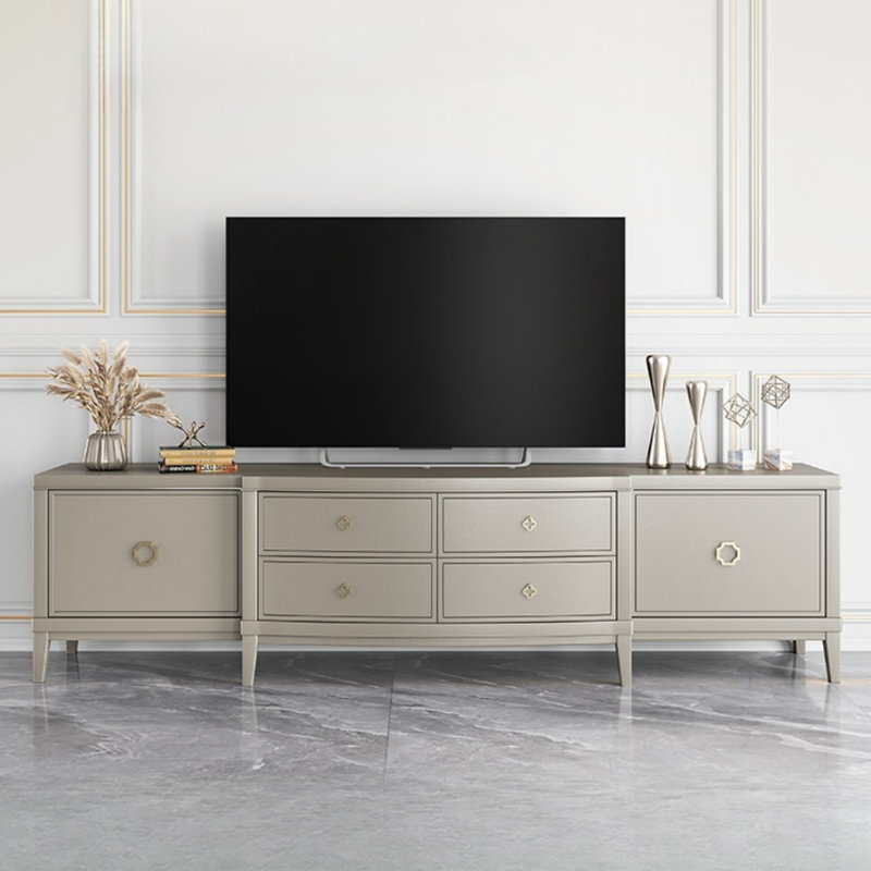 Minimalist Creative TV Stand, 21.65"H x 94.49"L x 17.72"W