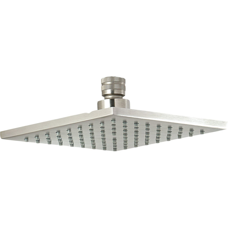 6" Ultra Thin Square Showerhead 2.0 GPM, Satin Brass, 2.0 GPM