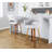 Sarah Fixed-Height Fabric Bar & Counter Stool with Bent Wood Legs & Round Footrest-100169897-105493368